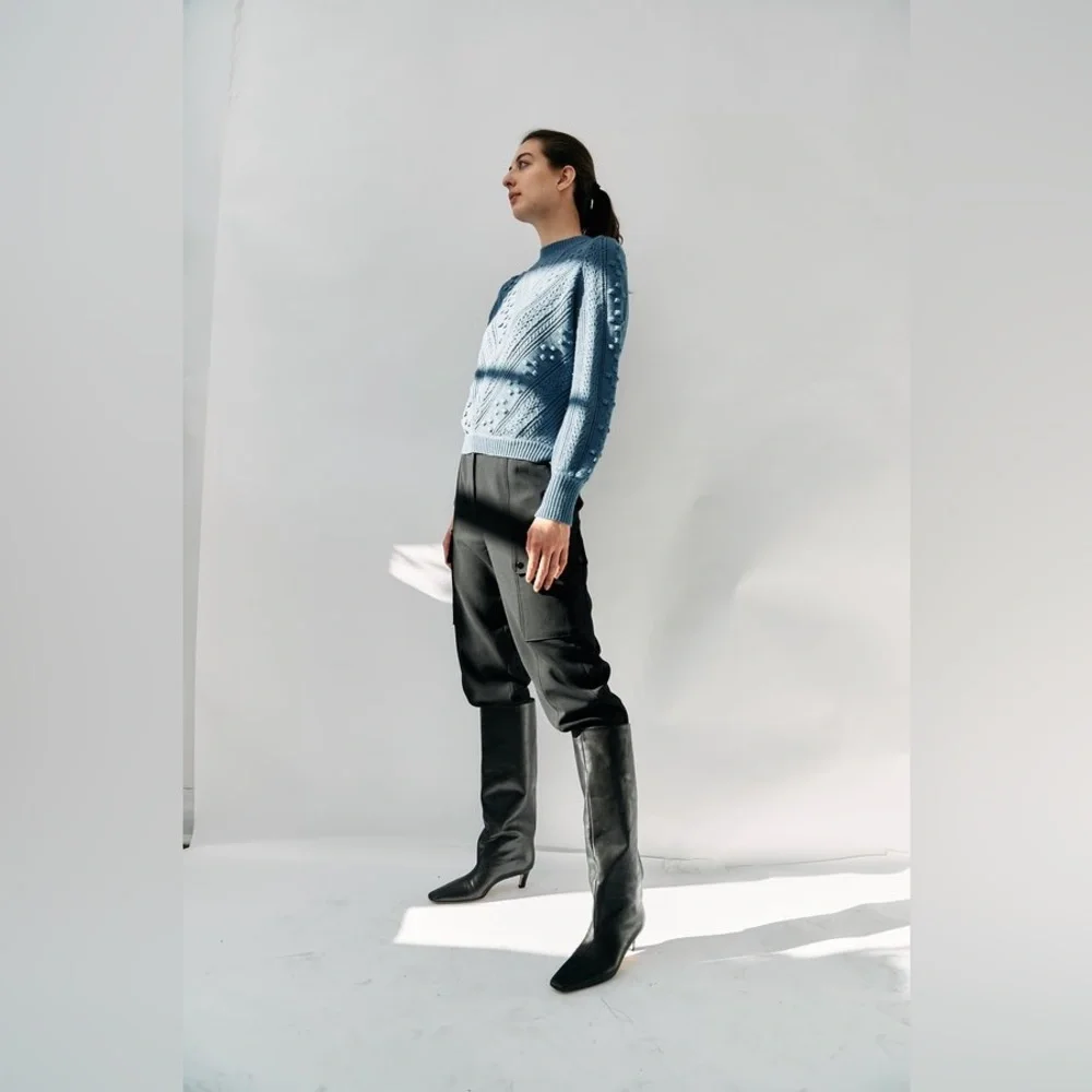 Sézane Solal Jumper in Vintage Blue | Size S - Picture 16 of 16